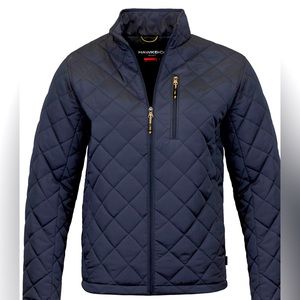Lightweight diamond quilted coat